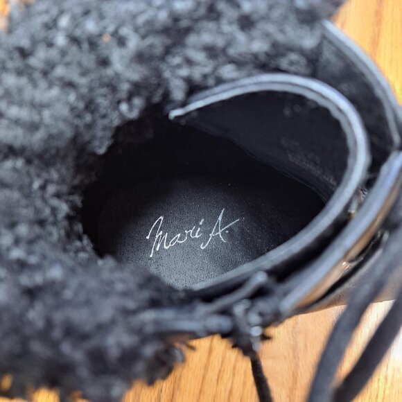 MARI A. JORDIN COMBAT BOOTS BLACK WOMEN'S SIZE 8.5 - Picture 8 of 9